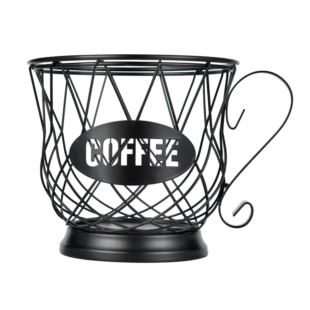 Coffee Pod Holder Mug Shape MultiUse K Cup Holder Kcup Storage Organizer for Counter Coffee Bar Black
