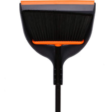 Load image into Gallery viewer, TreeLen Angle Broom and Dustpan Set, Dust Pan Snaps on Broom Handles Orange