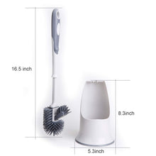 Load image into Gallery viewer, TreeLen Toilet Brush Set,Toilet Bowl Brush and Holder for Bathroom Toilet - White 2 PCS
