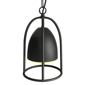 Farmhouse Semi Flush Mount Ceiling Light Fixture, E26 Base, Industrial Black Pendant Lamp Shade, Vintage Close to Ceiling Lighting for Kitchen Island Laundry Corridor Porch Foyer Hallway Entryway