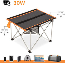 Load image into Gallery viewer, Folding Camping Table | Portable Solar Table with Storage Bag | Ultralight Folding Table for Outdoor, Picnic, Beach, BBQ, Hiking, Backpacking