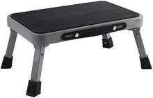 Load image into Gallery viewer, 1-Step 330lbs Capacity Folding Metal Step Stool, Portable Step Ladder, Non-Slip, Sturdy