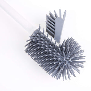 TreeLen Toilet Brush Set,Toilet Bowl Brush and Holder for Bathroom Toilet - White 2 PCS