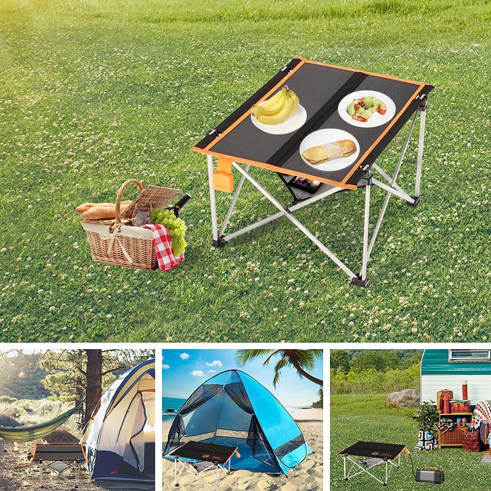 Folding Camping Table | Portable Solar Table with Storage Bag | Ultral ...