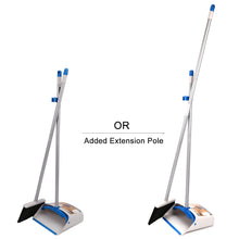 Load image into Gallery viewer, Broom and Dustpan Set, Sweep Set Upright Long Handle Stand Up &amp; Store Indoor Outdoor for Home Kitchen