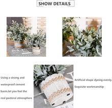 Load image into Gallery viewer, Artificial Plants Small Potted Plastic Fake Plants Green Rosemary Faux Greenery Topiary Shrubs Plant for Home Decor Office Desk Bathroom Farmhouse Tabletop Indoor House Decorations