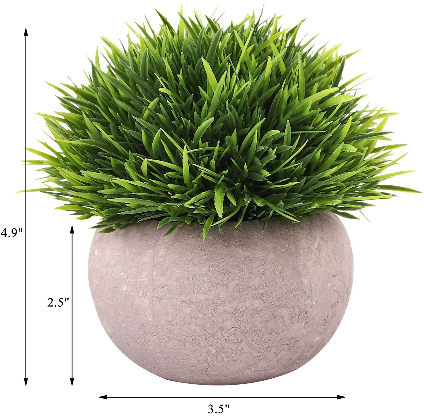 plastic desk plants 4 Packs Artificial Mini Potted Plants Plastic Faux Topiary Shrubs Fake – TreeLen