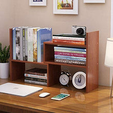Load image into Gallery viewer, Office Storage Rack Desktop Organizer,Home Decor Adjustable Wood Display Shelf,Birthday Gifts,True Natural Stand Shelf,Brown
