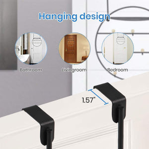 Over The Door Hooks, Durable Door Hanger with 10 Hooks,Towel Hook Rack Shirt,Belt,hat,Coat,Scarf Organizer in Living Room,Cloakroom