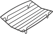 Load image into Gallery viewer, TreeLen Roasting Rack for Roasting Pan,Baking Rack for Cooking, Roasting, Cooling and Grilling,V Shape Non-Stick Wire Rack,10×8 inches Black