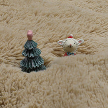 Load image into Gallery viewer, Beige Round Rug for Bedroom,Fluffy Circle Rug for Kids Room,Furry Carpet for Teen&#39;s Room,Shaggy Circular Rug for Nursery Room