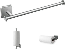 Load image into Gallery viewer, Paper Towel Holder Under Cabinet Mount Hanging Paper Towel Roll Dispenser Wall Mounted Storage Mega Rolls-Nickel