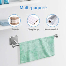 Load image into Gallery viewer, Paper Towel Holder Under Cabinet Mount Hanging Paper Towel Roll Dispenser Wall Mounted Storage Mega Rolls-Nickel