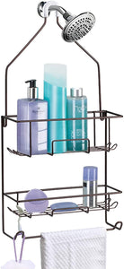 Over For Organizer With Head Bathroom Hanging Bathroom Shelves Shower  Storage Caddy Without Shower Rack Hooks Towel Drilling