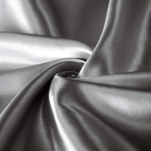Satin Pillowcase for Hair and Skin, 2-Pack Pillow Cases - Satin Pillow Covers with Envelope Closure, Dark Grey