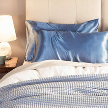 Load image into Gallery viewer, Satin Pillowcase for Hair and Skin, 2-Pack Pillow Cases - Satin Pillow Covers with Envelope Closure, Airy Blue