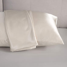 Load image into Gallery viewer, Satin Pillowcase for Hair and Skin, 2-Pack Pillow Cases - Satin Pillow Covers with Envelope Closure, Beige