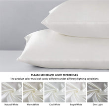 Load image into Gallery viewer, Satin Pillowcase for Hair and Skin, 2-Pack Pillow Cases - Satin Pillow Covers with Envelope Closure,  Ivory
