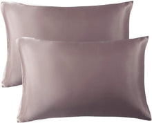 Load image into Gallery viewer, Satin Pillowcase for Hair and Skin, 2-Pack Pillow Cases - Satin Pillow Covers with Envelope Closure, Rose Taupe
