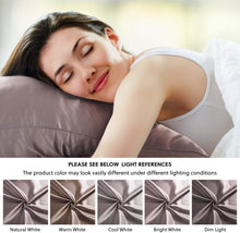 Load image into Gallery viewer, Satin Pillowcase for Hair and Skin, 2-Pack Pillow Cases - Satin Pillow Covers with Envelope Closure, Rose Taupe
