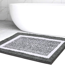 Load image into Gallery viewer, Bathroom Rug Mat, Ultra Soft and Water Absorbent Bath Rug, Bath Carpet, Machine Wash/Dry, for Tub, Shower, and Bath Room (Dark Grey)