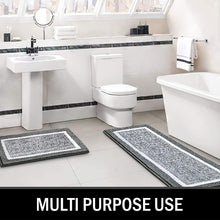 Load image into Gallery viewer, Bathroom Rug Mat, Ultra Soft and Water Absorbent Bath Rug, Bath Carpet, Machine Wash/Dry, for Tub, Shower, and Bath Room (Dark Grey)
