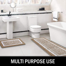 Load image into Gallery viewer, Bathroom Rug Mat, Ultra Soft and Water Absorbent Bath Rug, Bath Carpet, Machine Wash/Dry, for Tub, Shower, and Bath Room (Brown)