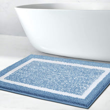 Load image into Gallery viewer, Bathroom Rug Mat, Ultra Soft and Water Absorbent Bath Rug, Bath Carpet, Machine Wash/Dry, for Tub, Shower, and Bath Room (Blue)