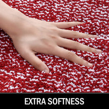 Load image into Gallery viewer, Bathroom Rug Mat, Ultra Soft and Water Absorbent Bath Rug, Bath Carpet, Machine Wash/Dry, for Tub, Shower, and Bath Room (Red)