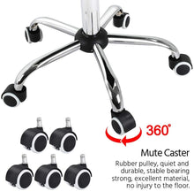 Load image into Gallery viewer, Desk Chair - Office Chair with Arms/Wheels for Teens/Students Swivel Faux Leather Home Computer Black