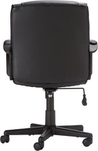 Load image into Gallery viewer, Ergonomic, Adjustable, Swivel Office Desk Chair with Armrest, Black Bonded Leather