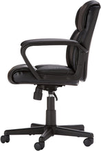Load image into Gallery viewer, Ergonomic, Adjustable, Swivel Office Desk Chair with Armrest, Black Bonded Leather