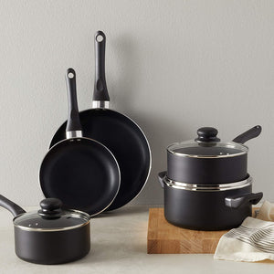 Kitchen & Dining Kitchen Cookware Sets Non-Stick Cookware Set, Pots and Pans - 8-Piece Set