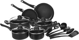 Kitchen & Dining Kitchen Cookware Sets Non-Stick Cookware Set, Pots and Pans - 15-Piece Set