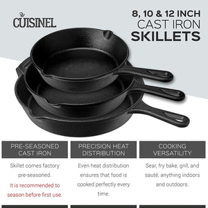 Cast Iron Skillet 10 In