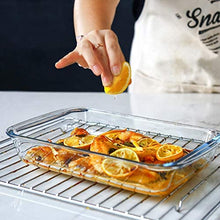 Load image into Gallery viewer, 8-Piece Deep Glass Baking Dish Set with Plastic lids,Rectangular Glass Bakeware Set with BPA Free Lids, Baking Pans for Lasagna, Leftovers, Cooking, Kitchen, Freezer-to-Oven and Dishwasher, Gray