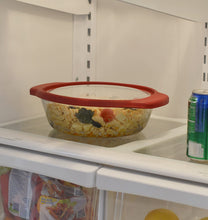 Load image into Gallery viewer, TrueFit Bakeware Glass Casserole Dish with Cover and Storage Lid, Cherry, 3-Piece Set