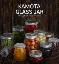 Load image into Gallery viewer, Mason Jars 16 oz With Regular Lids and Bands, Ideal for Jam, Honey, Wedding Favors, Shower Favors, Baby Foods, 12 PACK, 20 Whiteboard Labels Included