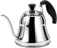 Load image into Gallery viewer, Tea Kettle for Stove Top Premium Gooseneck Kettle, Small Pour Over Coffee Kettle, Goose Neck Tea Pot Stovetop Teapot, Drip Hot Water Heater for Camping, Home &amp; Kitchen, Stainless Steel, Silver