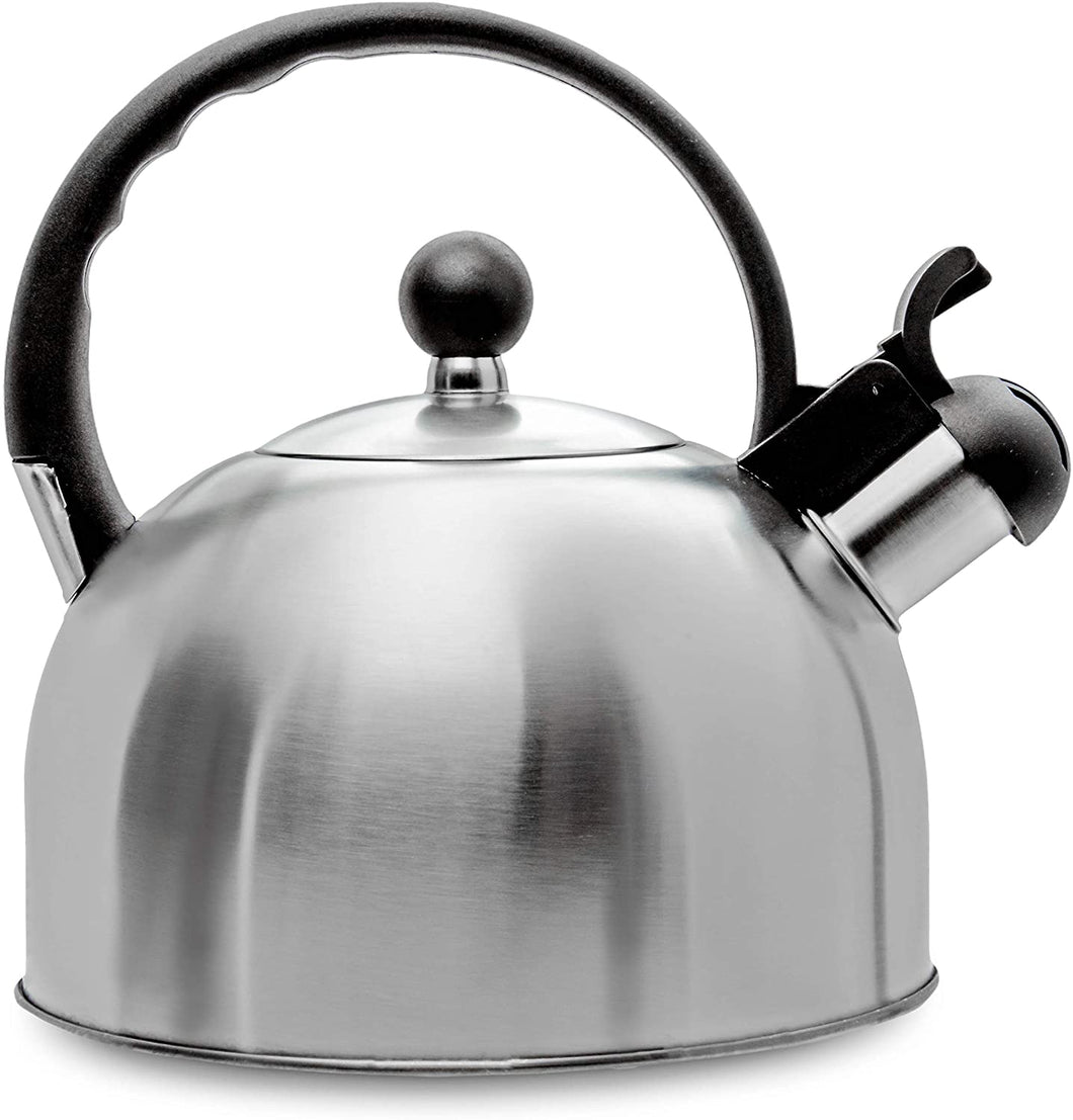 85 OZ / 2.5 Liter Tea Kettle for Stove Top Whistling Tea Kettle Stainless  Steel Electric Tea Kettle Modern Tea Pots with Wood Pattern Handle for Milk
