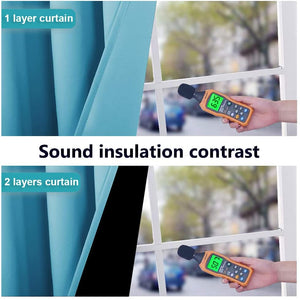 Bedroom Full Blackout Curtain Panels, Super Thick Insulated Grommet Drapes, Double-Layer Blackout Draperies with Black Liner for Small Window Set of 2 Panels Teal Blue