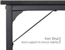 Load image into Gallery viewer, Computer Desk 32&quot; Study Writing Table for Home Office, Modern Simple Style PC Desk, Black Metal Frame, Black