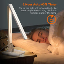 Load image into Gallery viewer, TT-DL02 LED Desk Lamp with USB Charging Port, 4 Lighting Modes with 5 Brightness Levels, 1h Timer, Touch Control, Memory Function, White, 14W, Official Member of Philips Enabled Licensing