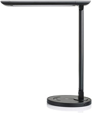 Load image into Gallery viewer, TT-DL13B LED Desk Lamp Eye-caring Table Lamps, Dimmable Office Lamp with USB Charging Port, Touch Control, 12W, 5 Color Modes, Philips EnabLED Licensing Program (Black)
