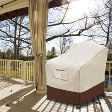 Load image into Gallery viewer, Vailge Patio Chair Covers, Lounge Deep Seat Cover, Heavy Duty and Waterproof Outdoor Lawn Patio Furniture Covers (Beige &amp; Brown)