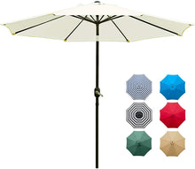 Load image into Gallery viewer, Patio, Lawn &amp; Garden 9&#39; Patio Umbrella Outdoor Table Umbrella with 8 Sturdy Ribs (Beige)