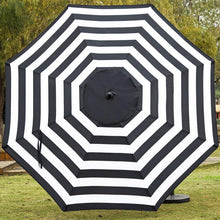 Load image into Gallery viewer, Patio, Lawn &amp; Garden 9&#39; Patio Umbrella Outdoor Table Umbrella with 8 Sturdy Ribs (Black and White)