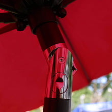 Load image into Gallery viewer, Patio, Lawn &amp; Garden 9&#39; Patio Umbrella Outdoor Table Umbrella with 8 Sturdy Ribs (Red)