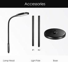 Load image into Gallery viewer, LED Floor Lamp with 5 Brightness Levels &amp; 3 Color Temperatures, 1815 Lumens, Adjustable LED Floor Light, Dimmable Reading Standing Lamp for Sewing Living Room Bedroom Office