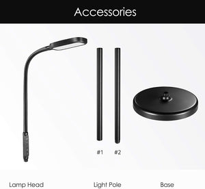 LED Floor Lamp with 5 Brightness Levels & 3 Color Temperatures, 1815 Lumens, Adjustable LED Floor Light, Dimmable Reading Standing Lamp for Sewing Living Room Bedroom Office